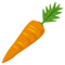 Carrot emoji on Emojione